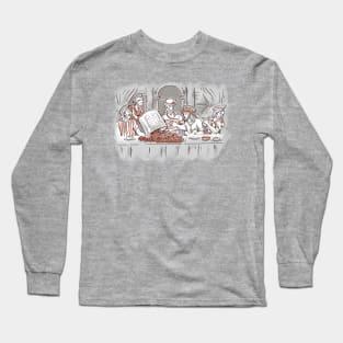 Seafood Supper: A Delicious Twist on The Last Supper Long Sleeve T-Shirt